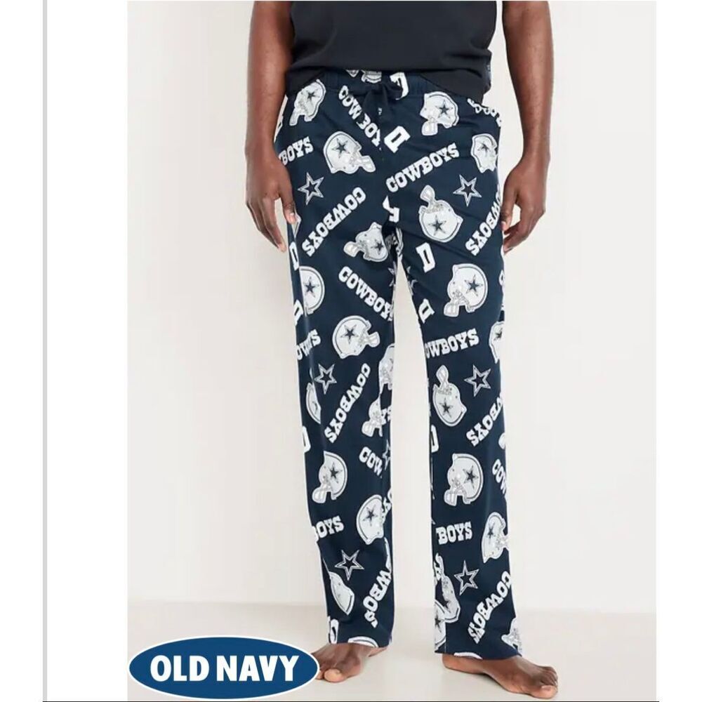 Dallas Cowboys NFL Blue and White Pajama Pants Size Medium New
